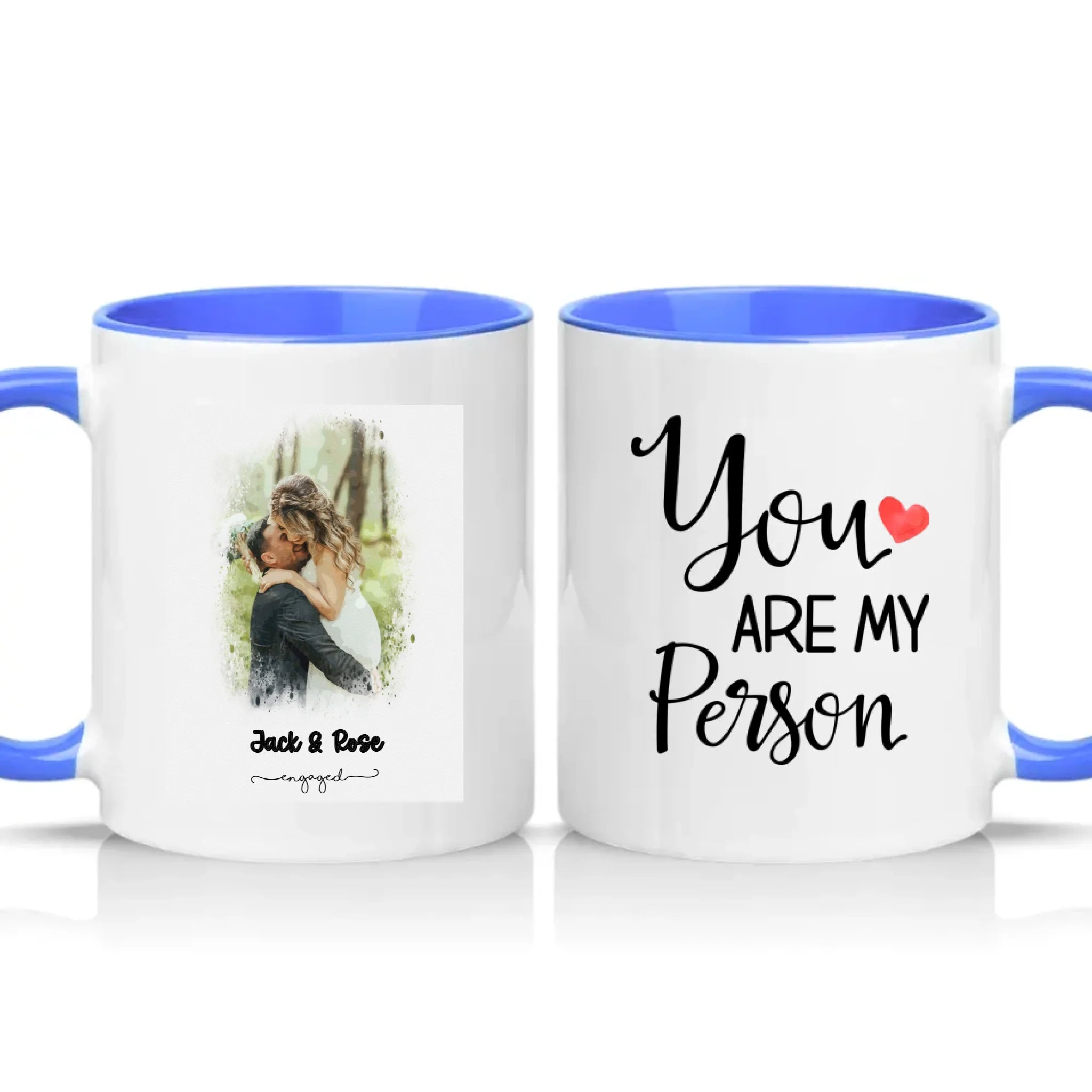 Two Tone 11oz Mug Medium Blue