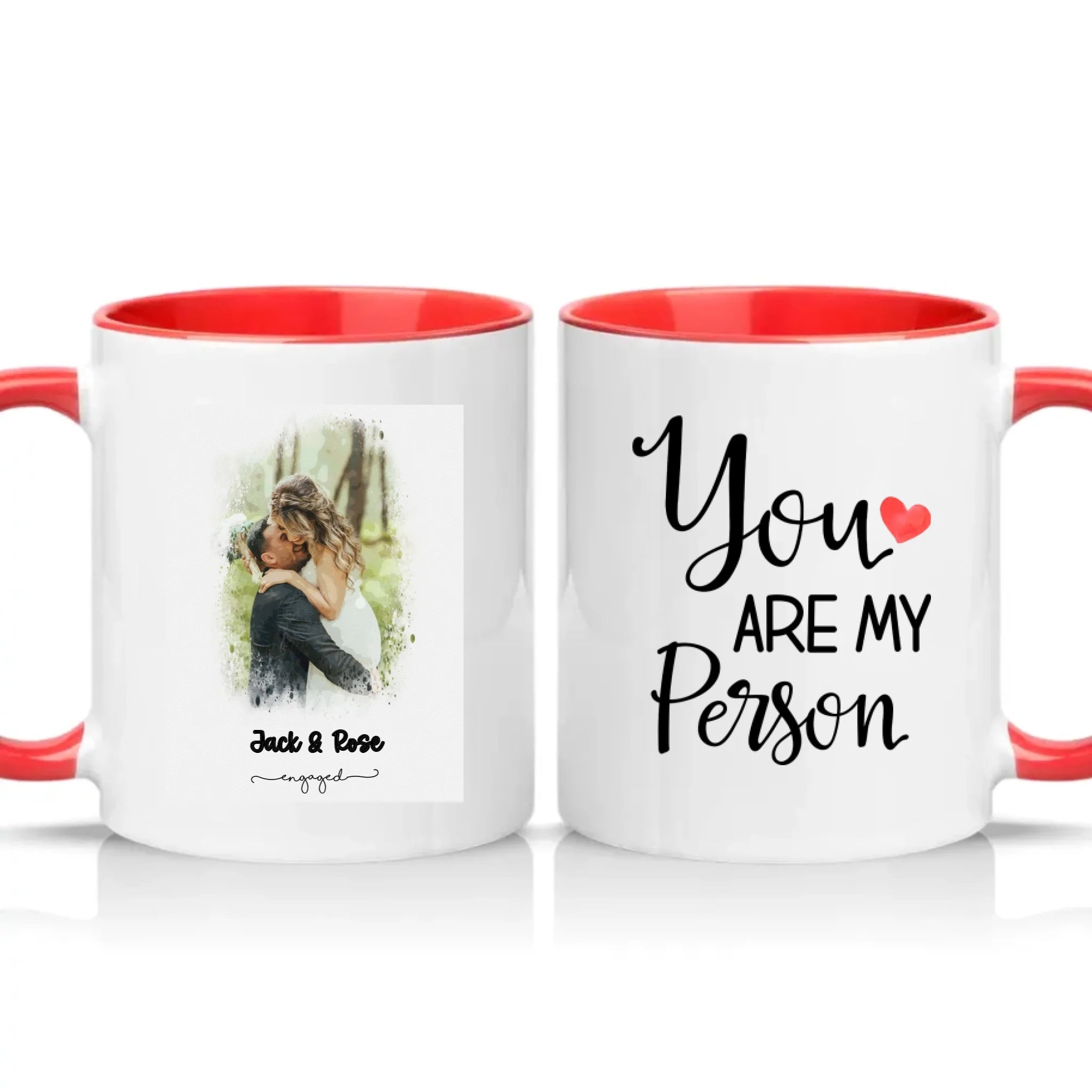 Two Tone 11oz Mug Red