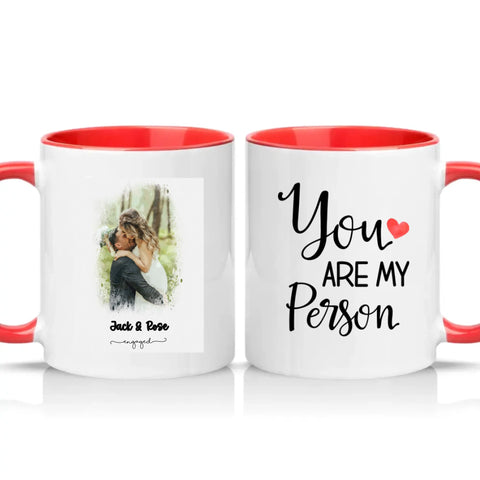 Two Tone 11oz Mug Red
