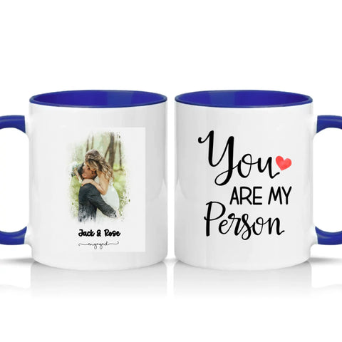 Two Tone 11oz Mug Dark Blue