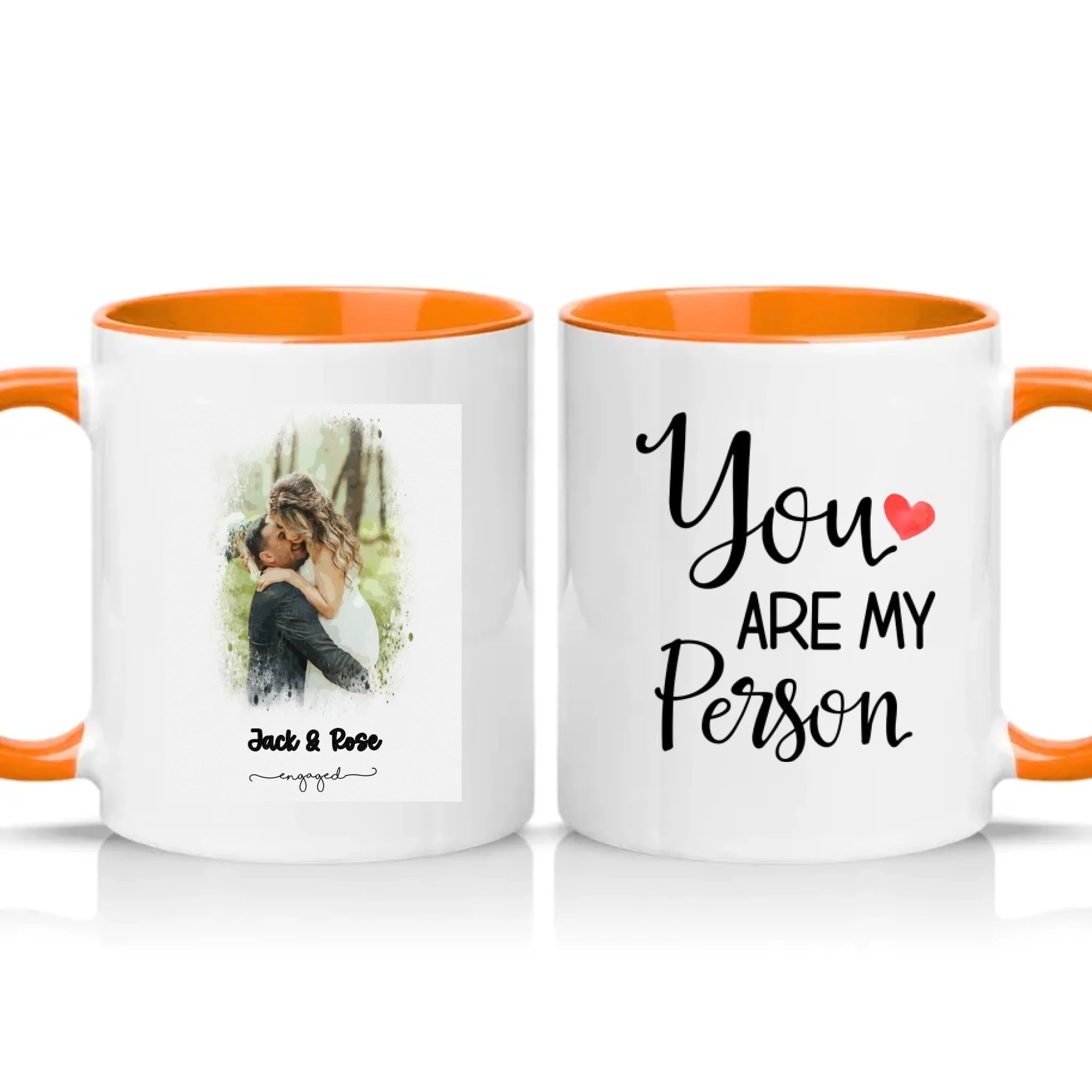 Two Tone 11oz Mug Orange