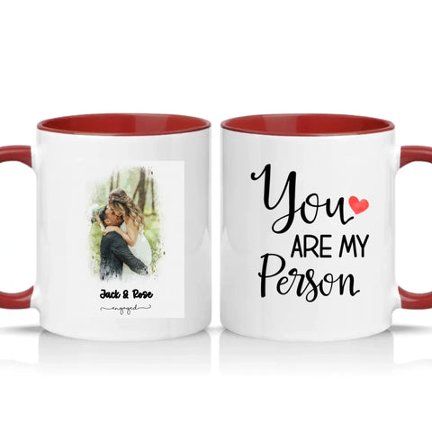 Two Tone 11oz Mug Burgundy