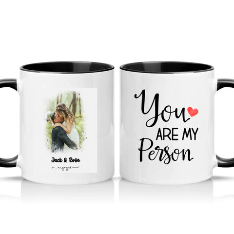 Two Tone 11oz Mug Black