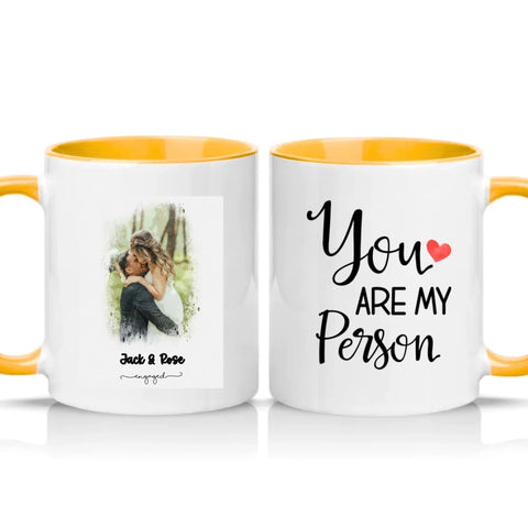 Two Tone 11oz Mug Golden Yellow