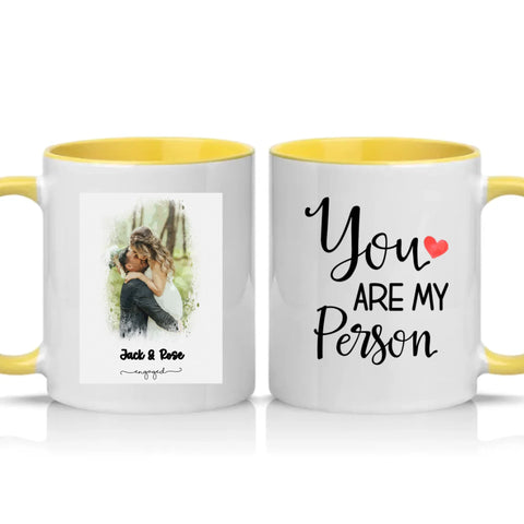 Two Tone 11oz Mug Yellow