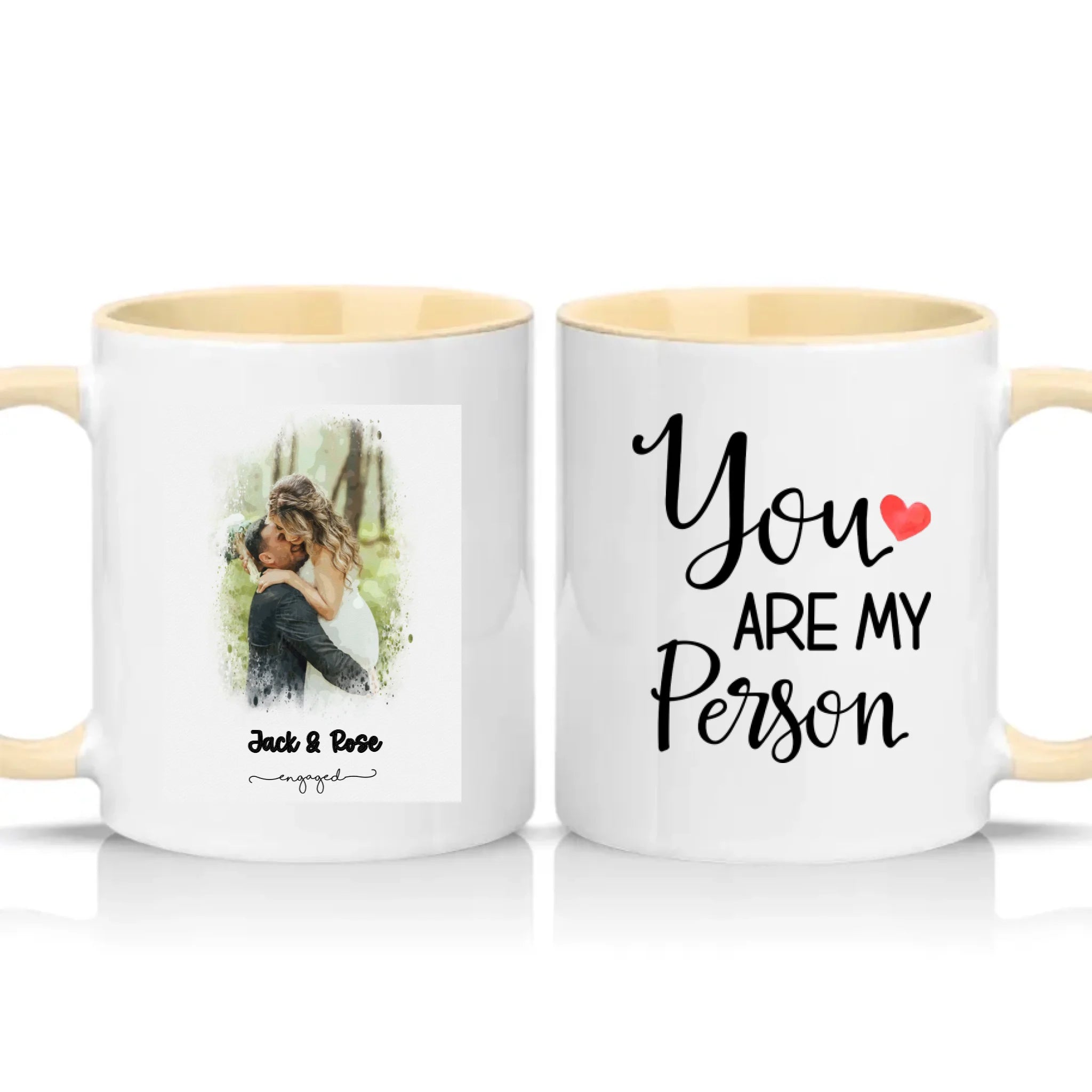 Two Tone 11oz Mug Cream