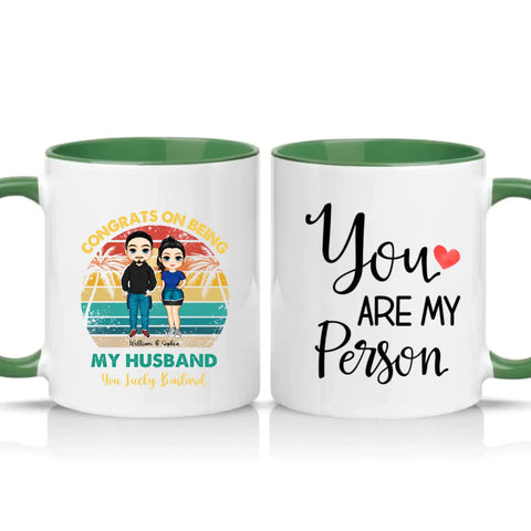 Two Tone 11oz Mug Racing Green
