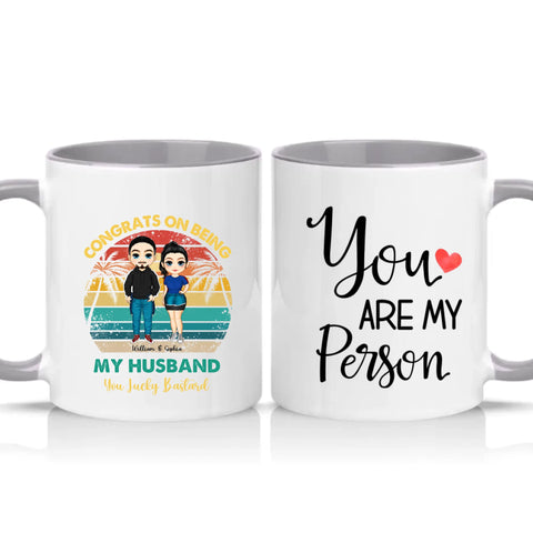 Two Tone 11oz Mug Grey