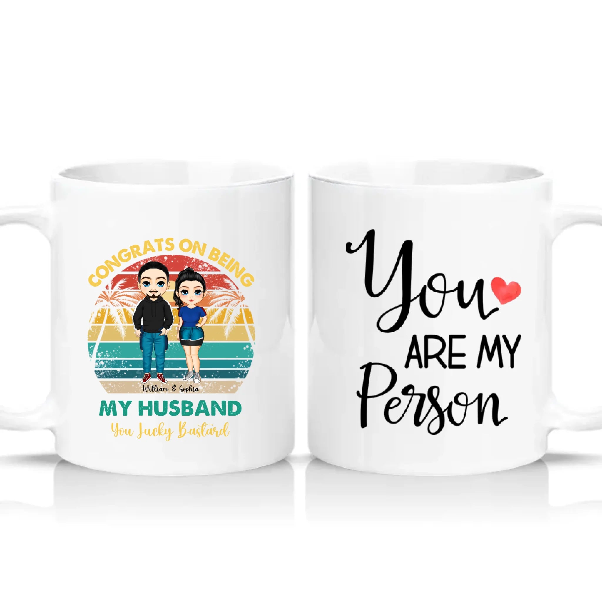 Two Tone 11oz Mug White