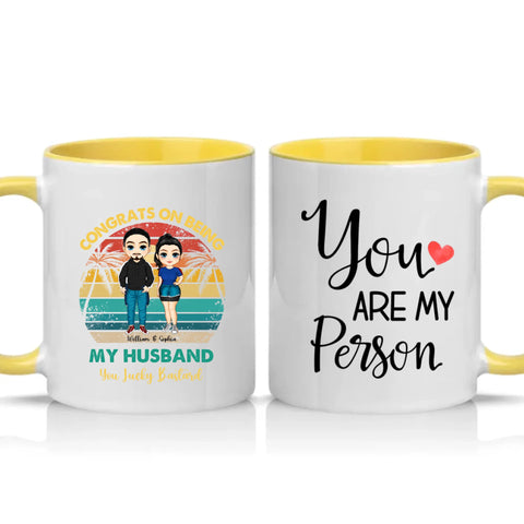 Two Tone 11oz Mug Yellow