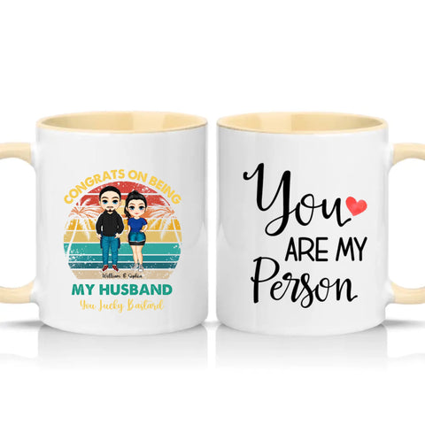 Two Tone 11oz Mug Cream