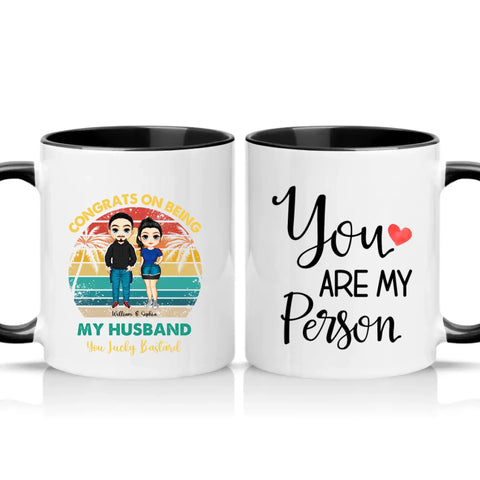 Two Tone 11oz Mug Black