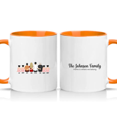 Two Tone 11oz Mug Orange