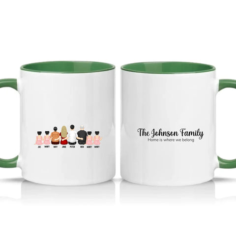 Two Tone 11oz Mug Racing Green
