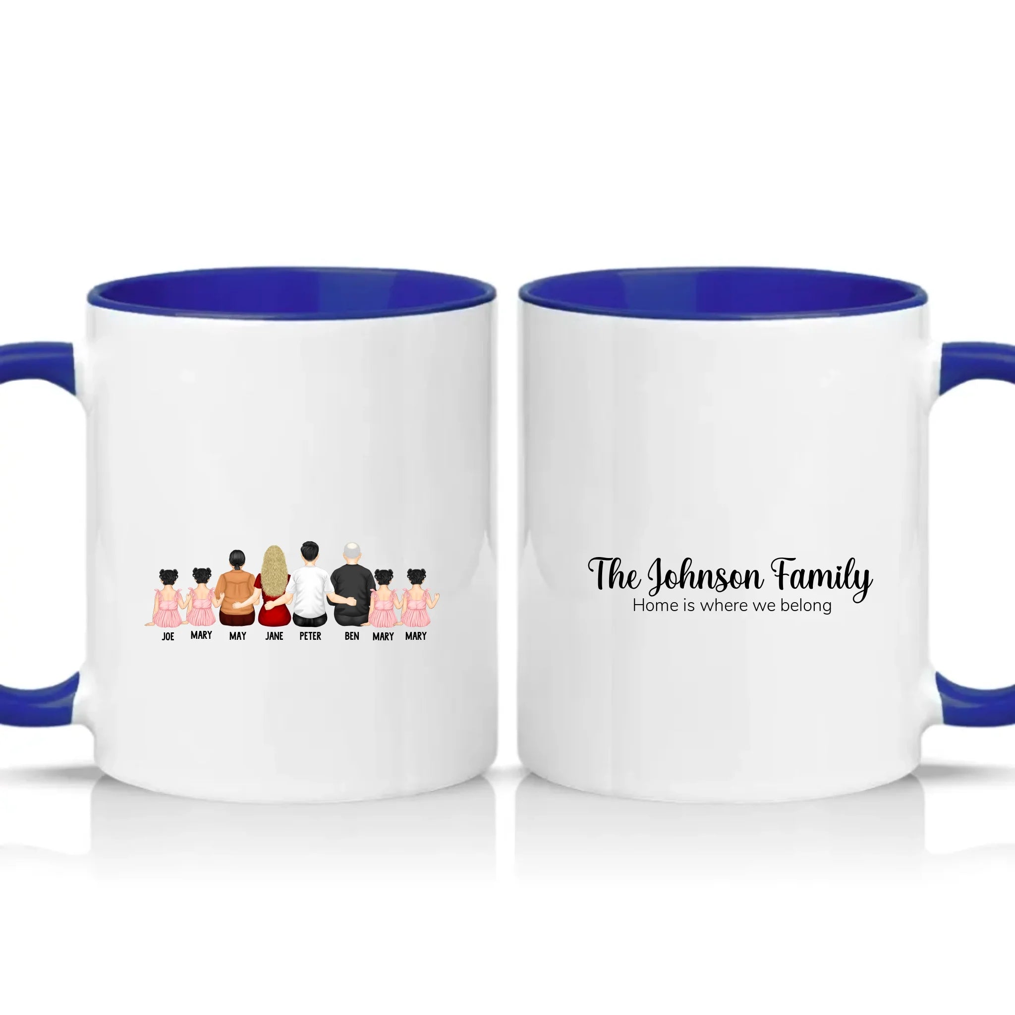 Two Tone 11oz Mug Dark Blue