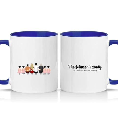 Two Tone 11oz Mug Dark Blue
