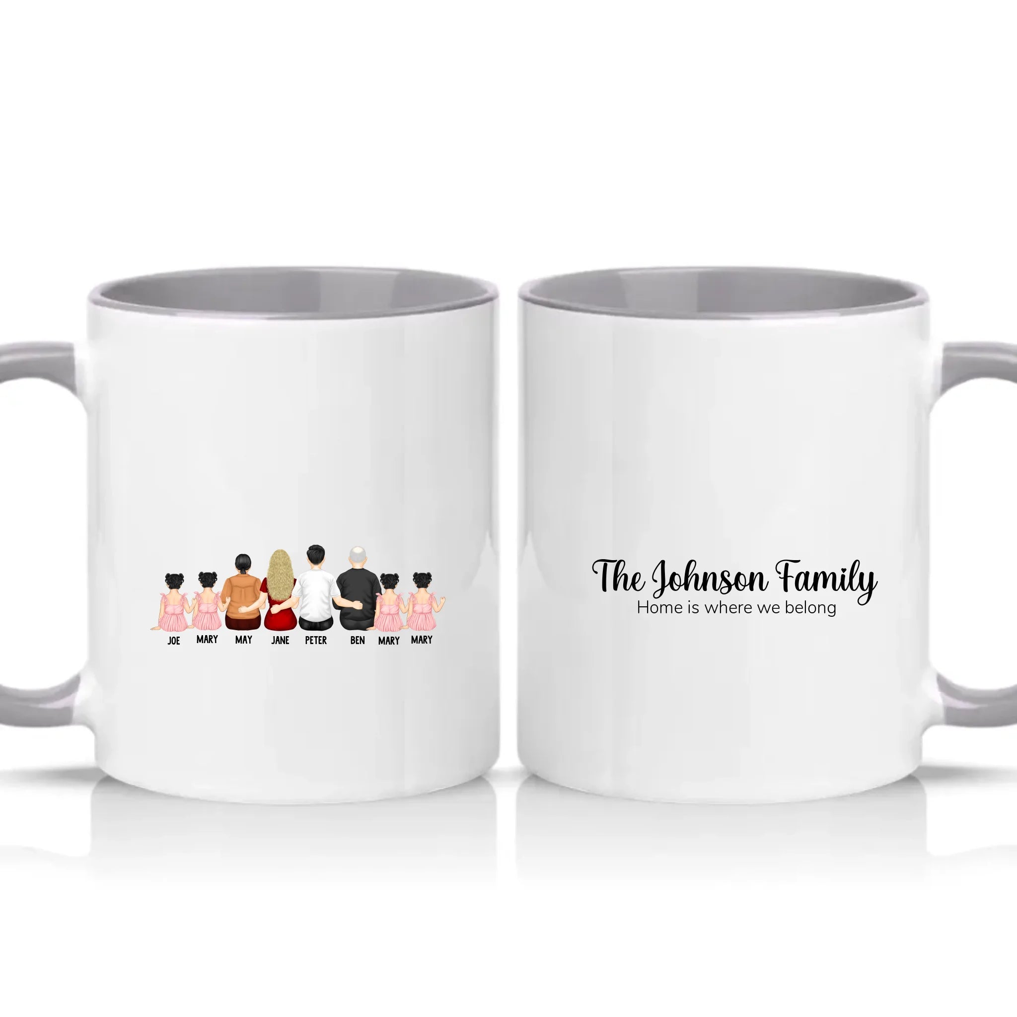 Two Tone 11oz Mug Grey