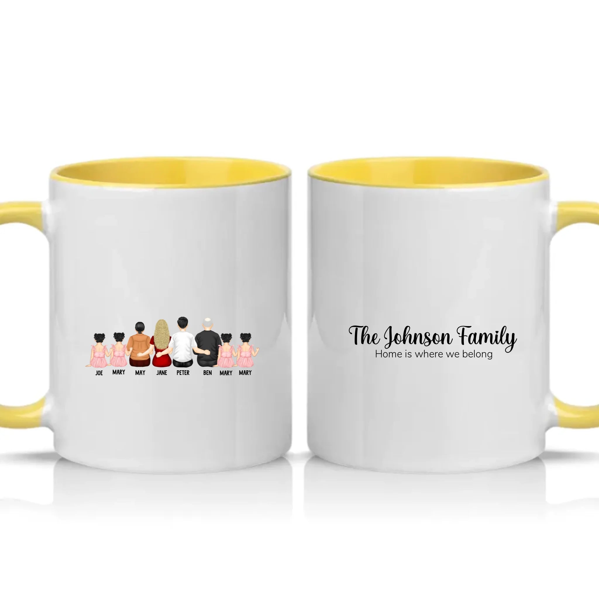 Two Tone 11oz Mug Yellow