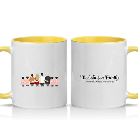Two Tone 11oz Mug Yellow