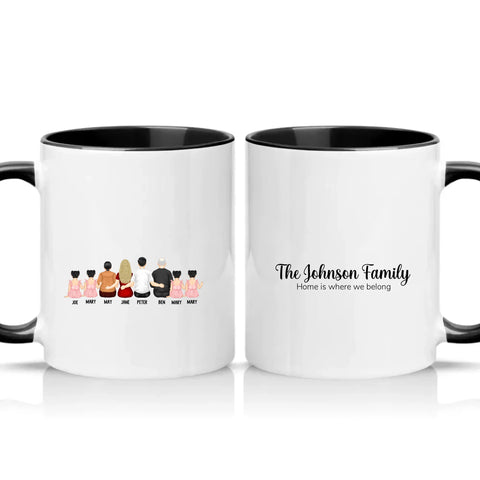 Two Tone 11oz Mug Black