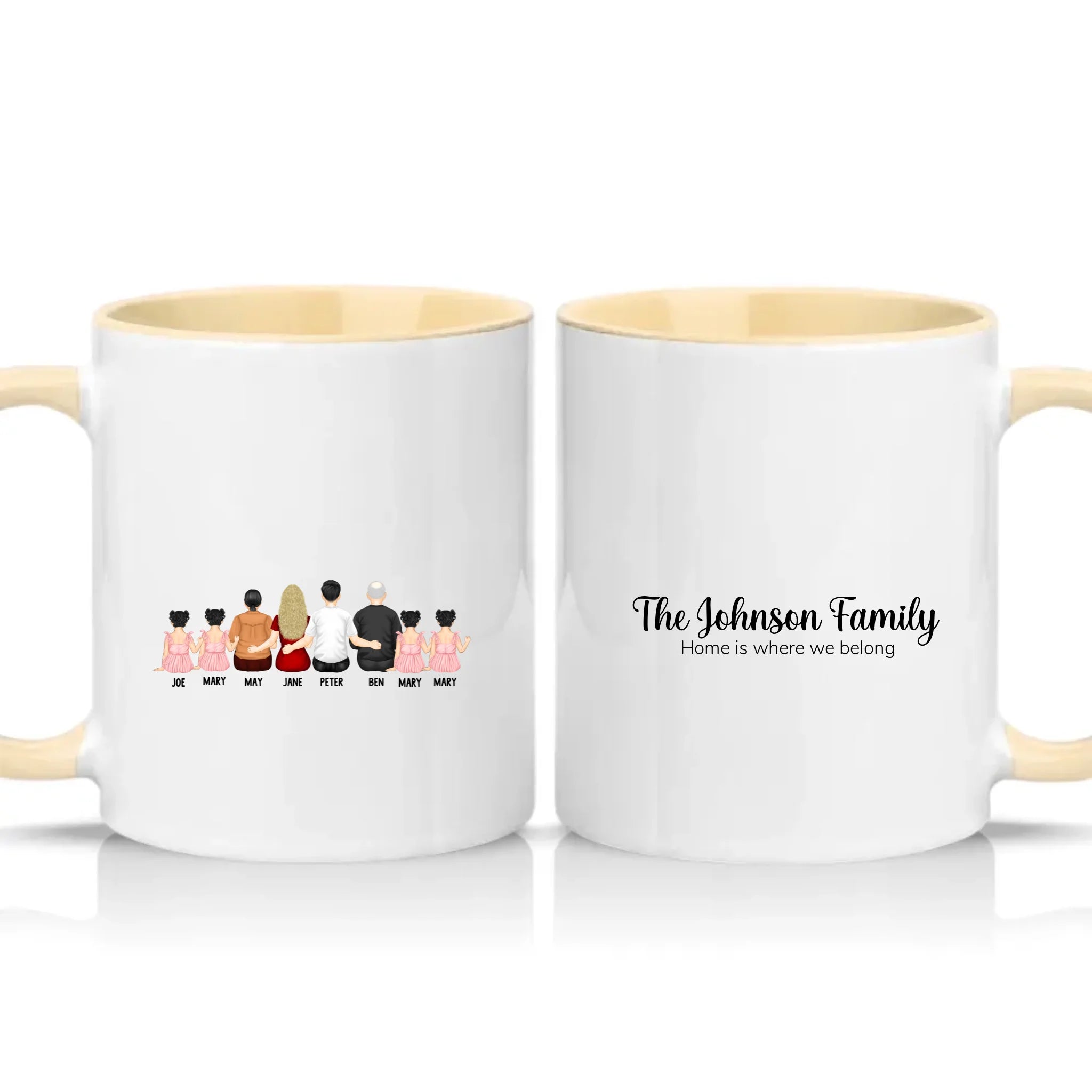 Two Tone 11oz Mug Cream