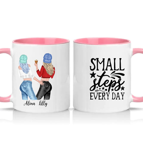 Two Tone 11oz Mug Pink