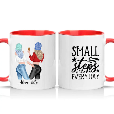 Two Tone 11oz Mug Red