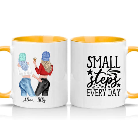 Two Tone 11oz Mug Golden Yellow