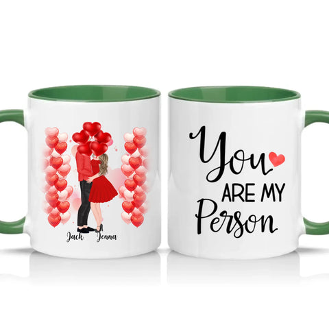 Two Tone 11oz Mug Racing Green