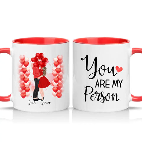 Two Tone 11oz Mug Red