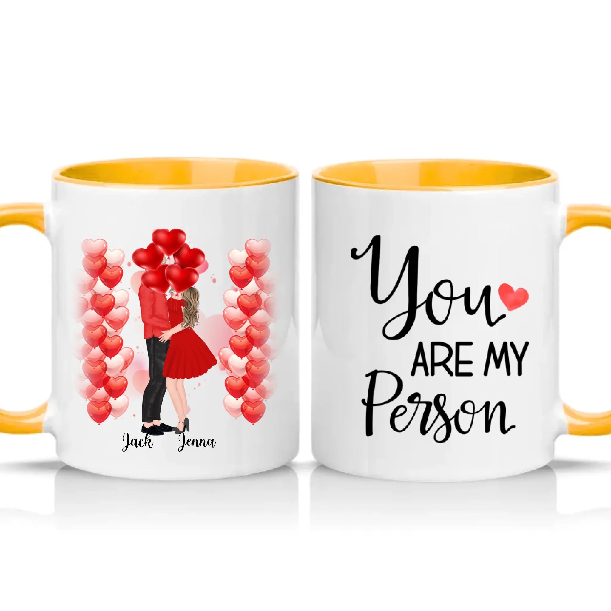 Two Tone 11oz Mug Golden Yellow