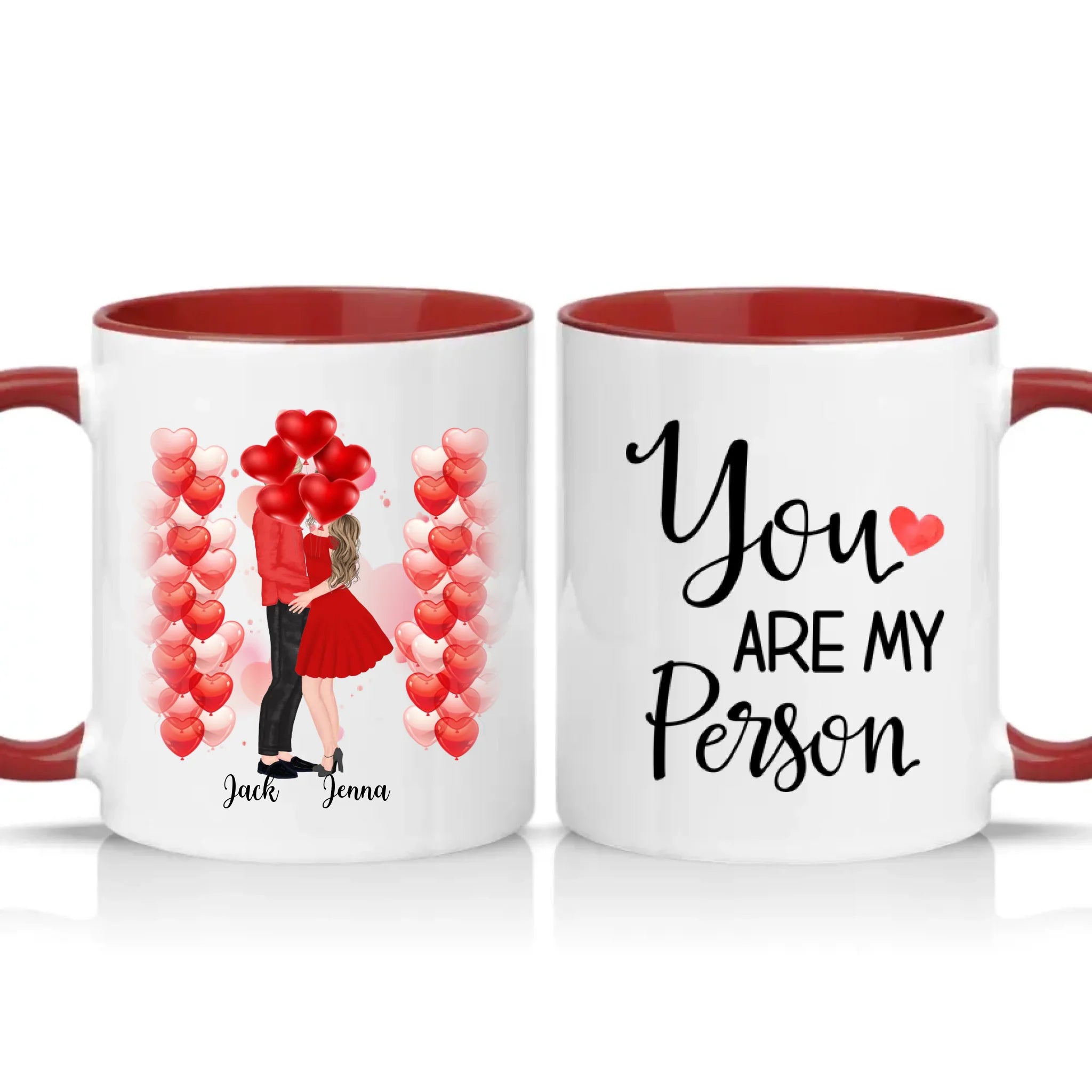 Two Tone 11oz Mug Burgundy