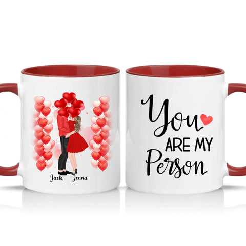 Two Tone 11oz Mug Burgundy
