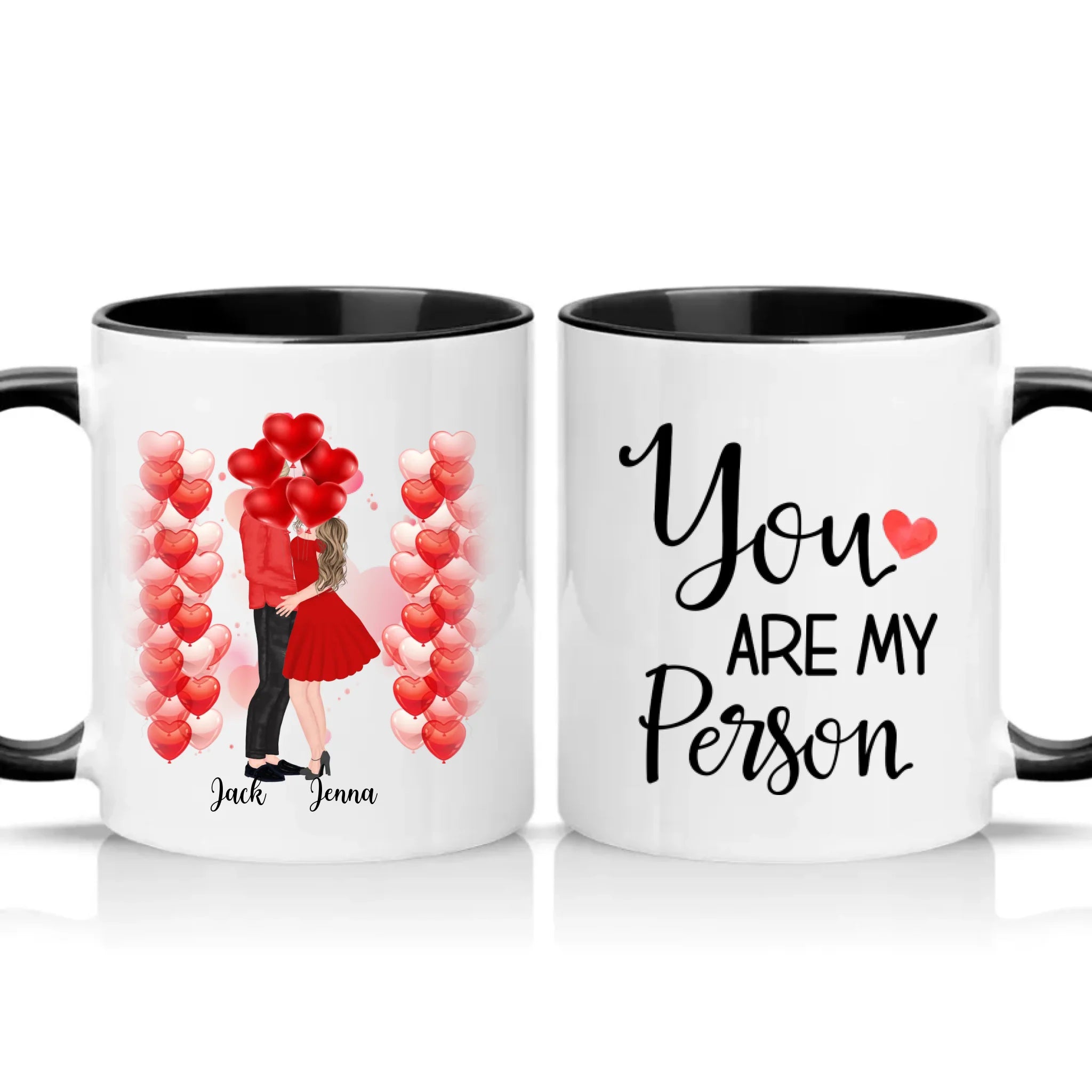 Two Tone 11oz Mug Black