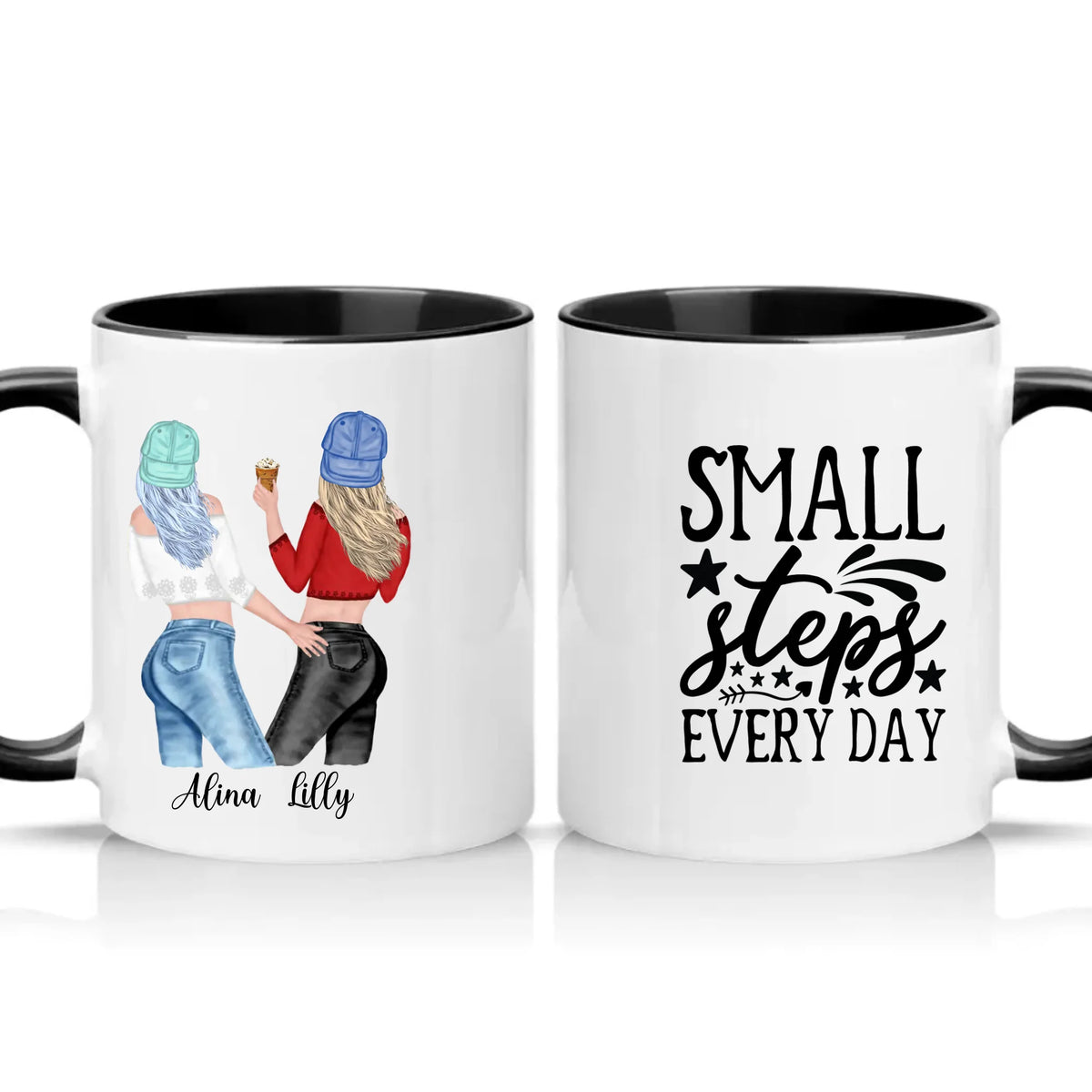 Two Tone 11oz Mug Black