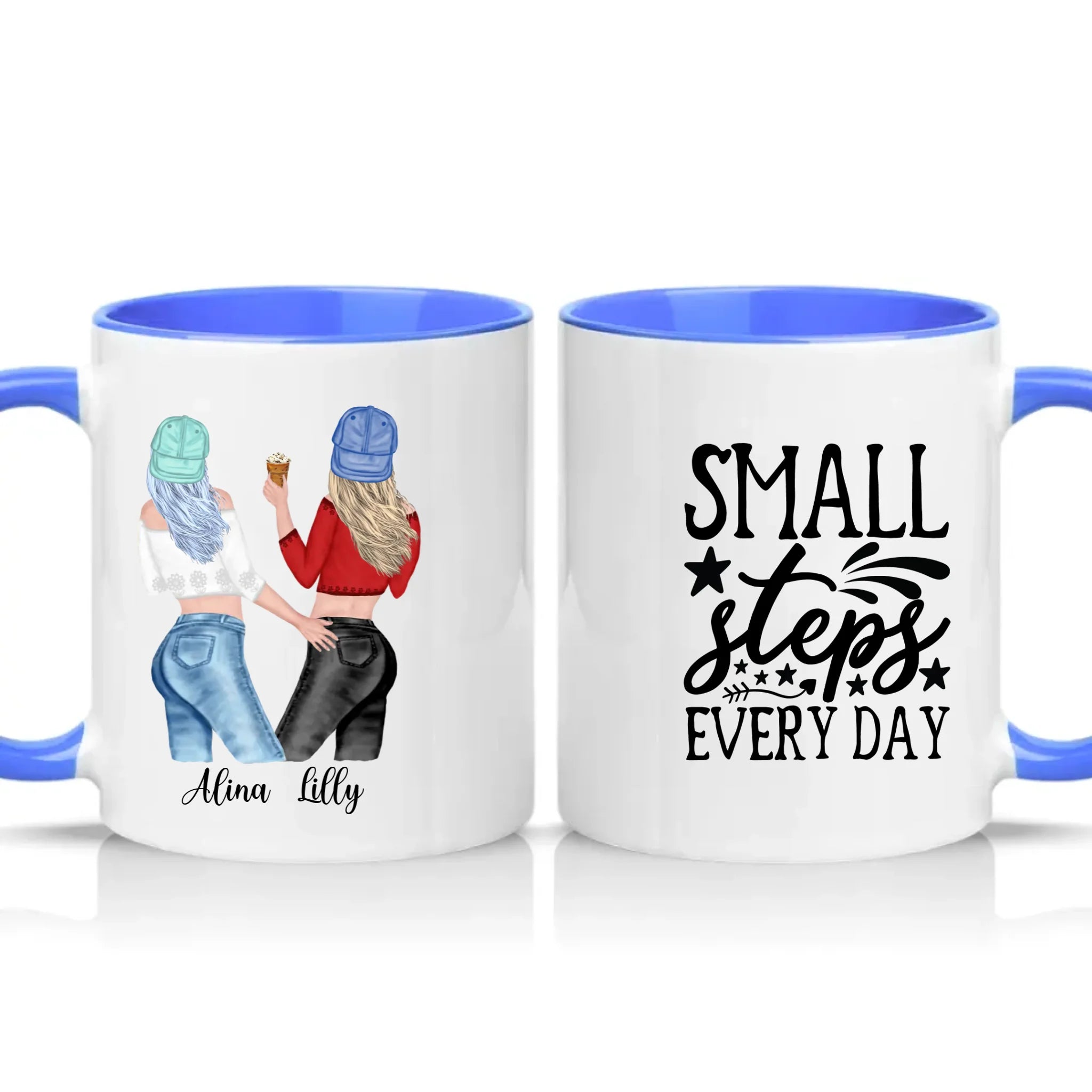 Two Tone 11oz Mug Medium Blue