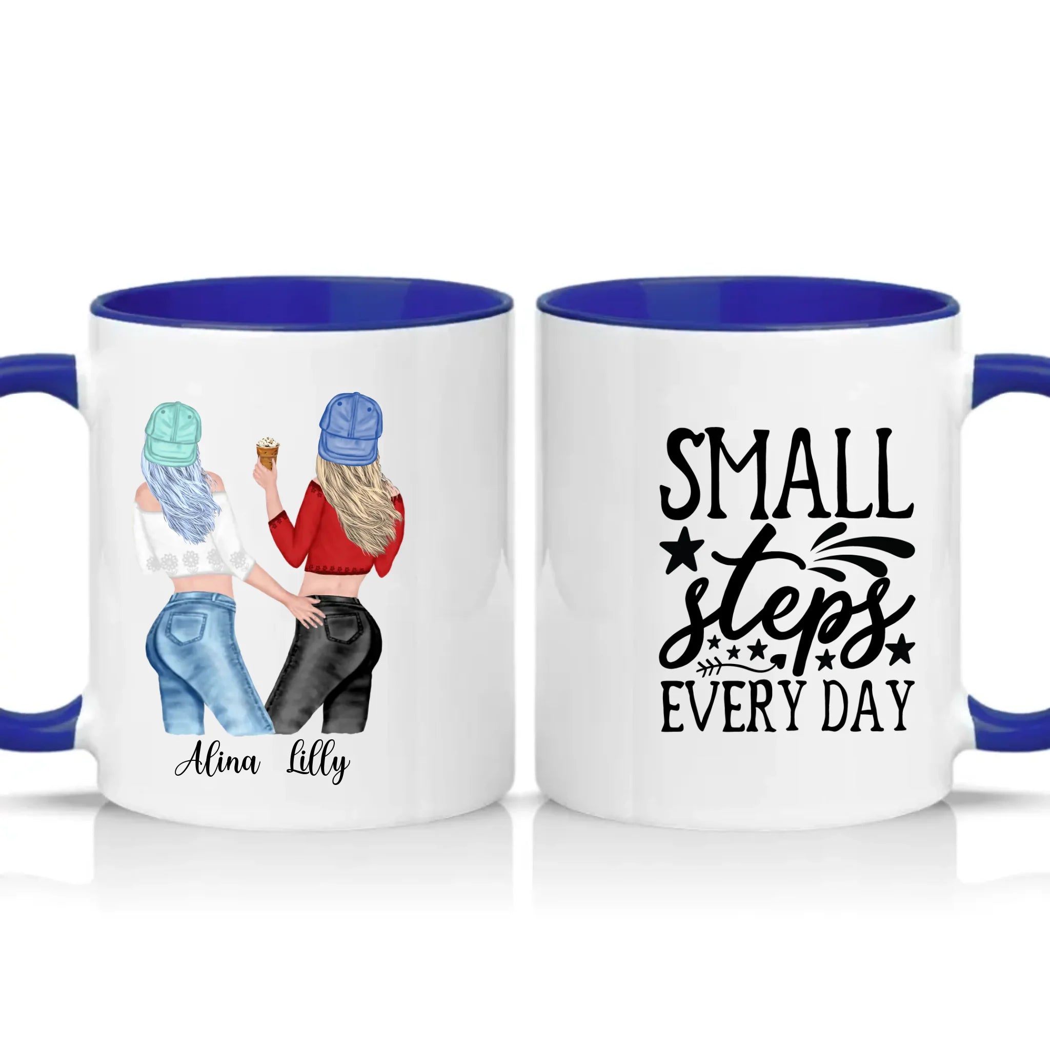 Two Tone 11oz Mug Dark Blue