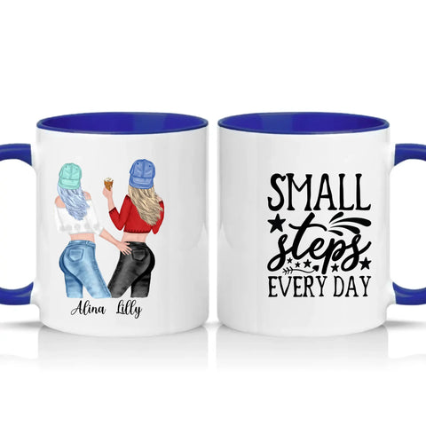Two Tone 11oz Mug Dark Blue