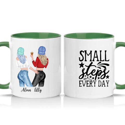 Two Tone 11oz Mug Racing Green