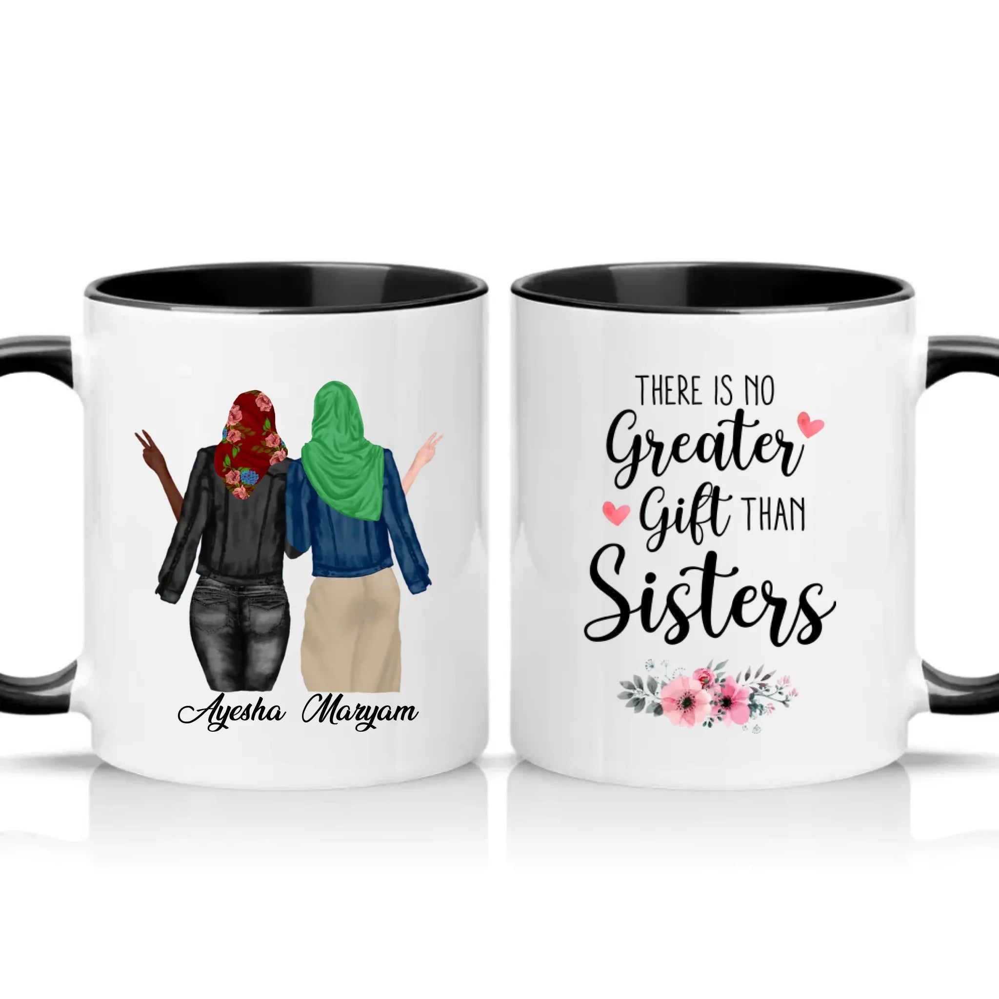 Two Tone 11oz Mug Black