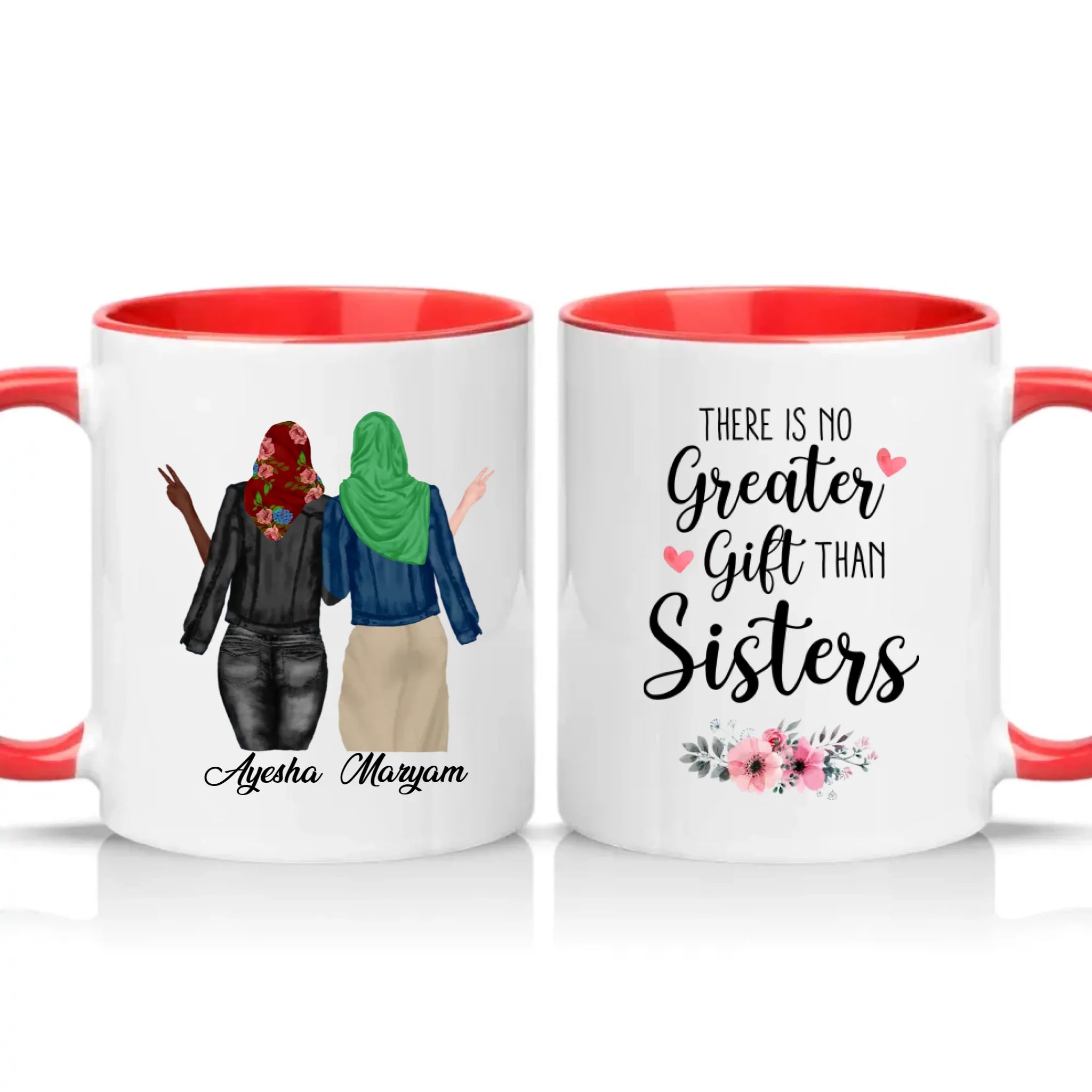 Two Tone 11oz Mug Red