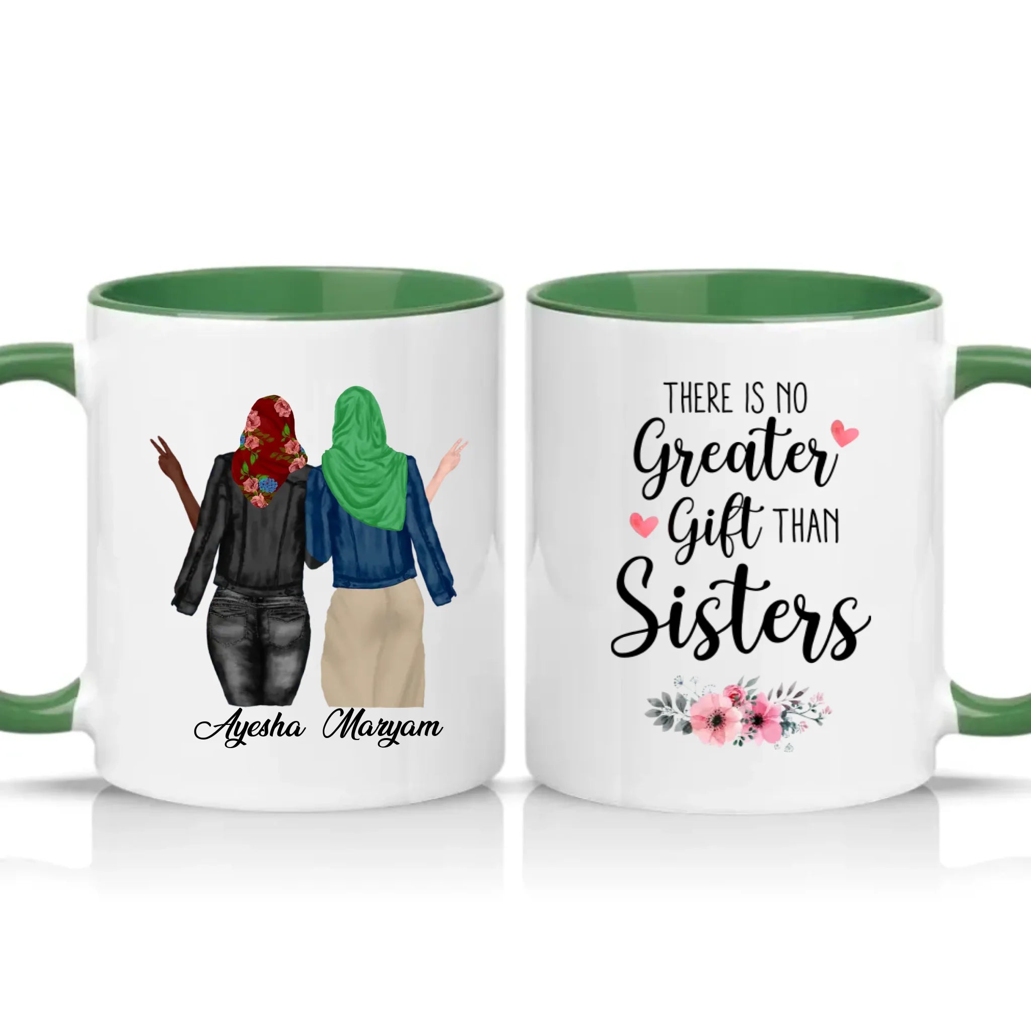 Two Tone 11oz Mug Racing Green