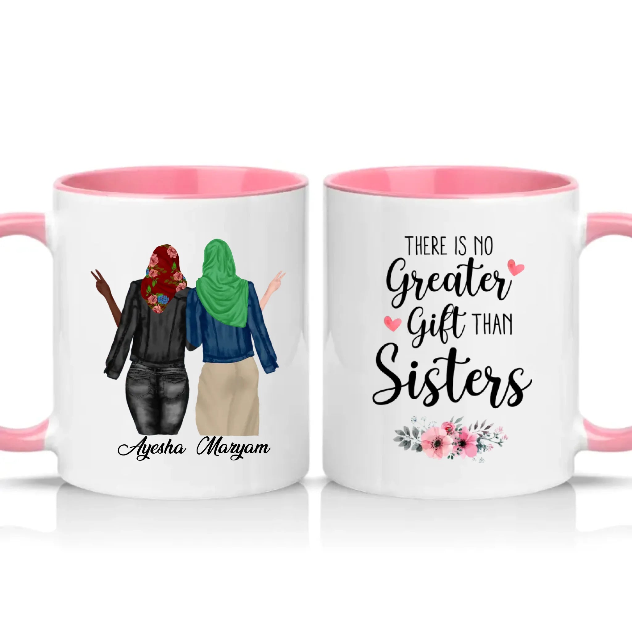 Two Tone 11oz Mug Pink