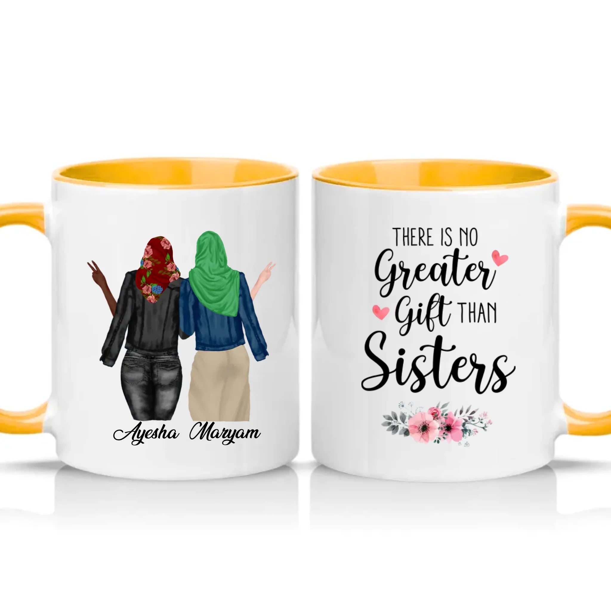 Two Tone 11oz Mug Golden Yellow