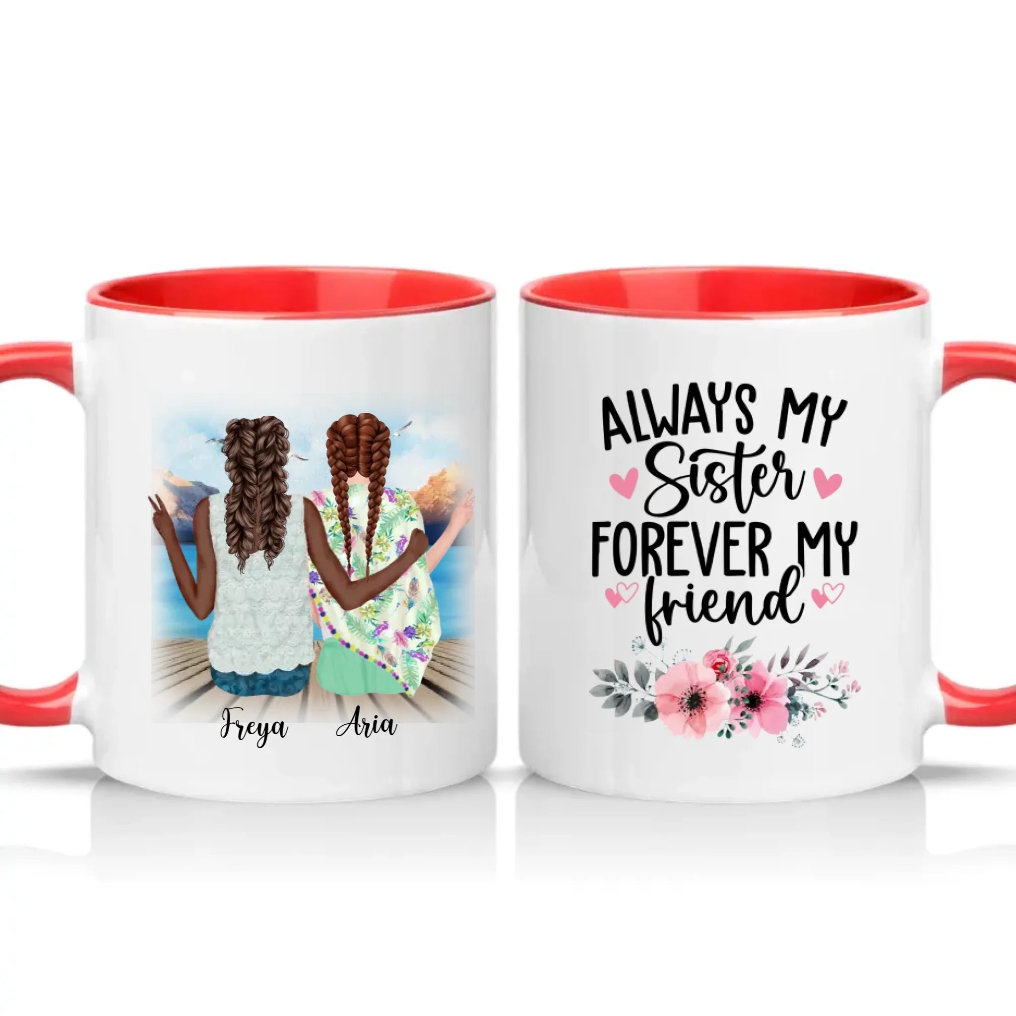 Two Tone 11oz Mug Red