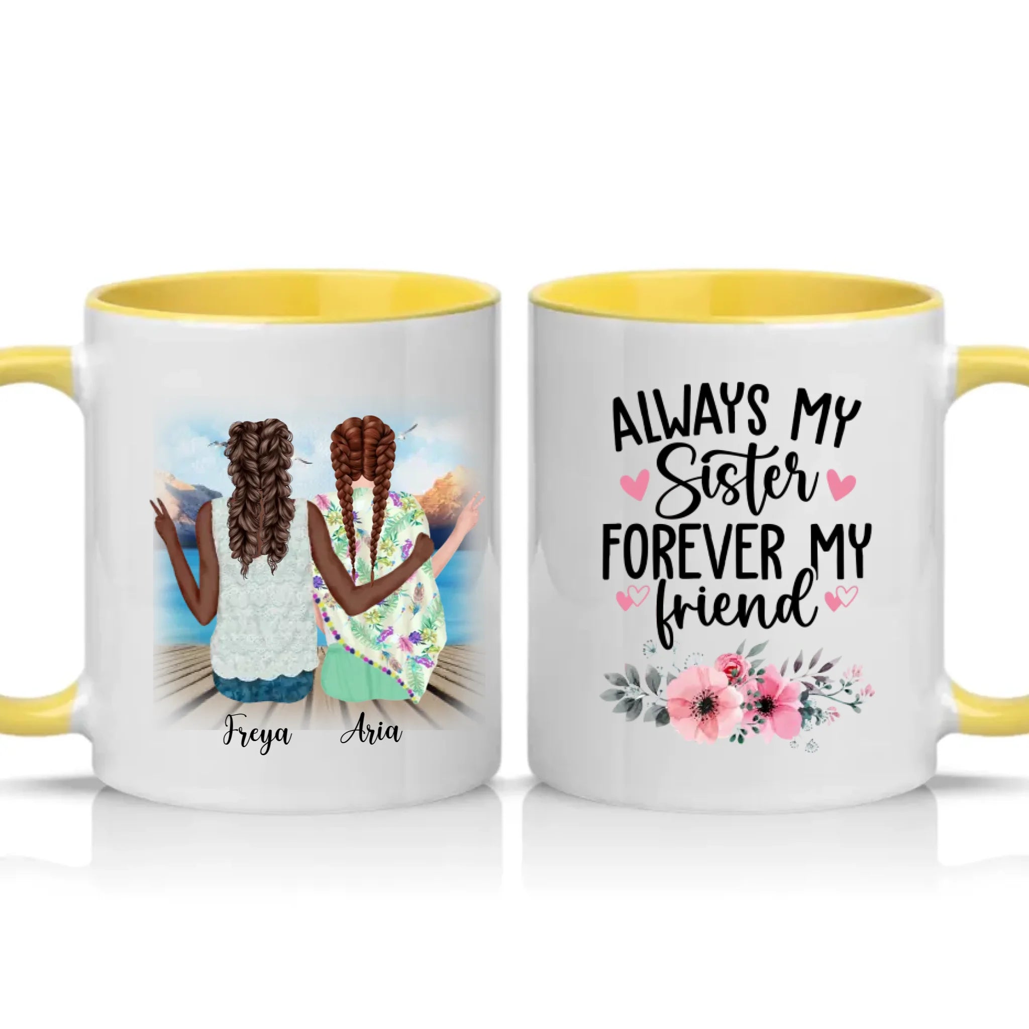 Two Tone 11oz Mug Yellow