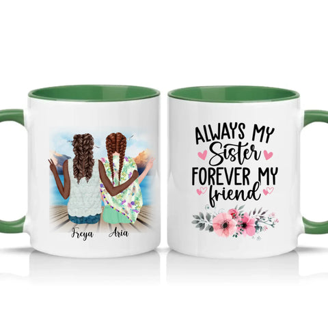 Two Tone 11oz Mug Racing Green