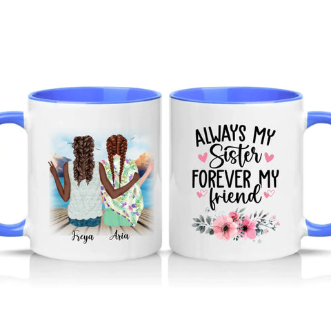 Two Tone 11oz Mug Medium Blue
