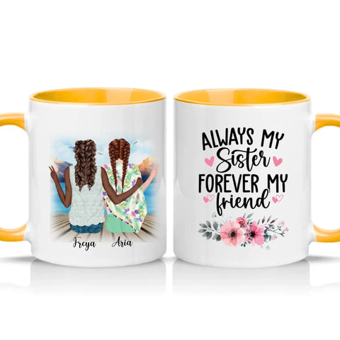 Two Tone 11oz Mug Golden Yellow