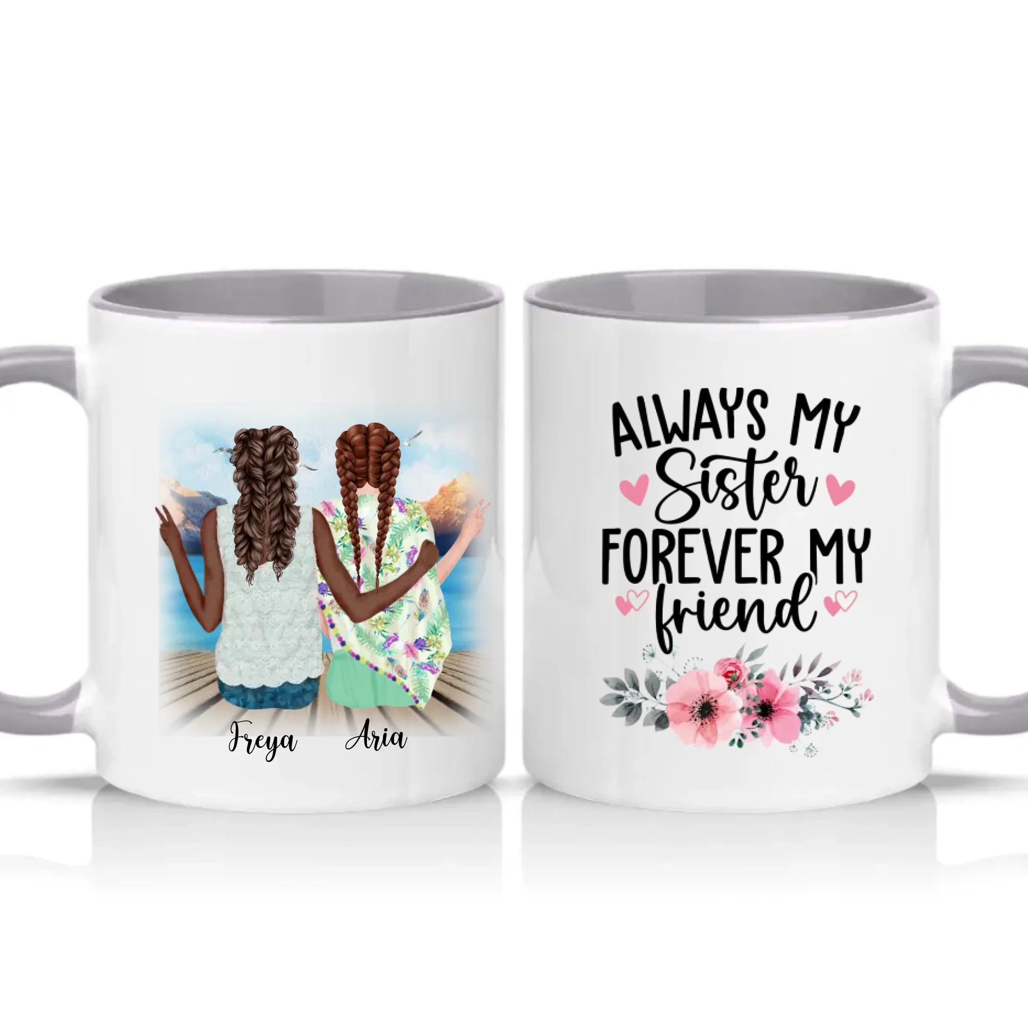 Two Tone 11oz Mug Grey